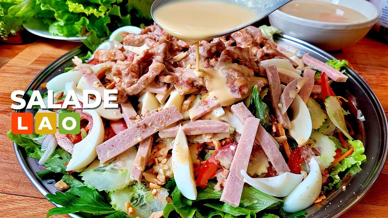 แจกสูตรยำสลัดแบบลาว สูตรเด็ดอร่อยมาก - ຍໍາສະຫລັດ  - Salade Lao