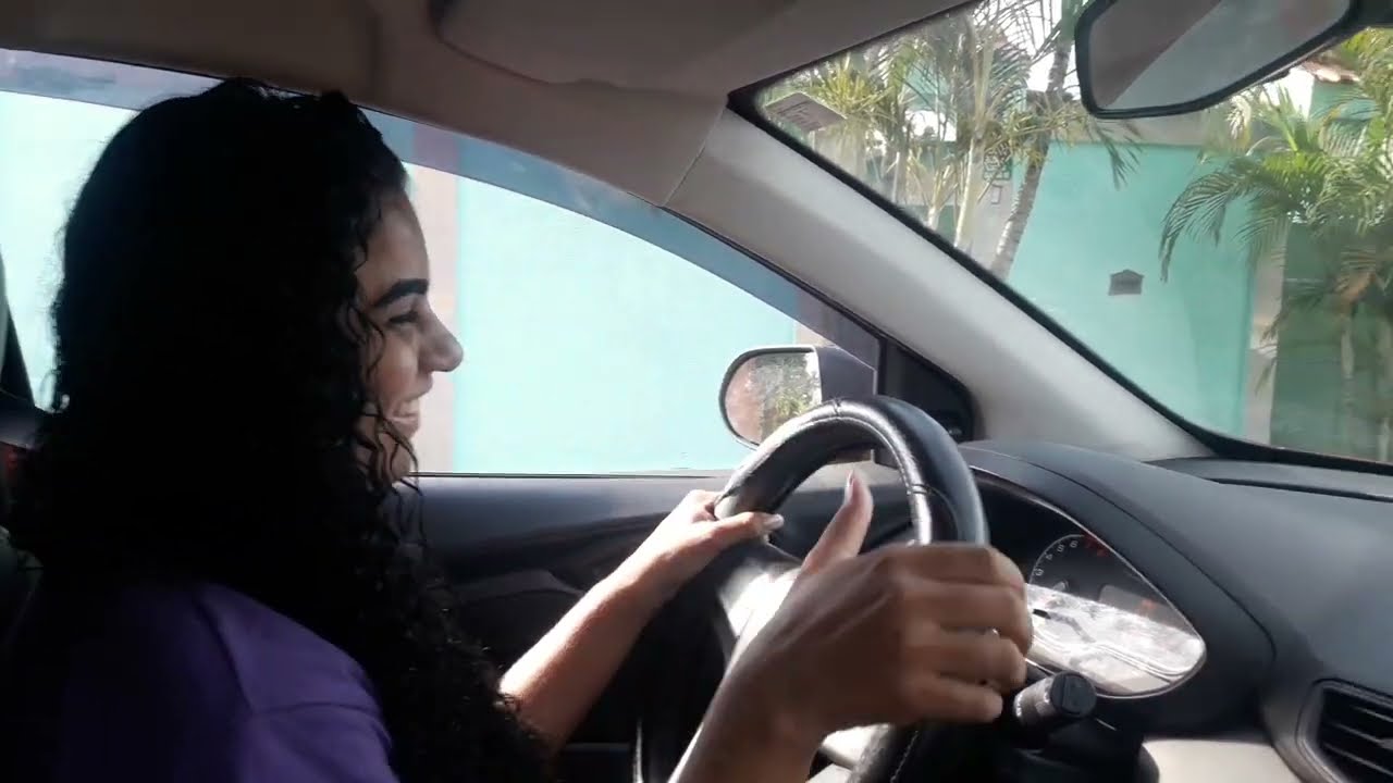 Aluna Dayana,  simulado da prova em Morabi - Autoescola DEC