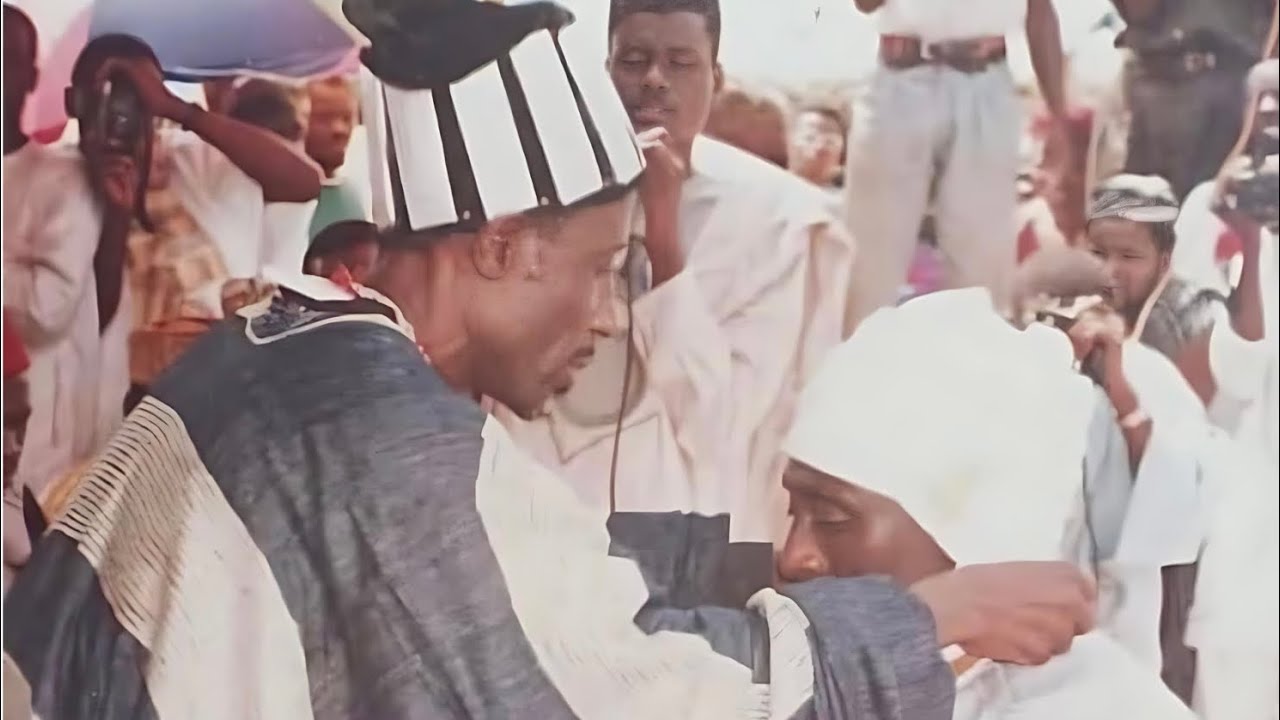 Chief of Wangara in Kintampo Alhaji Yusif Fanyinama visit  to Kumasi Zango 1995.