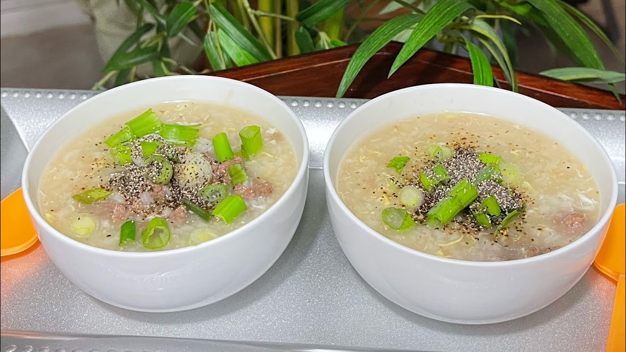 How To Cook Vietnamese Ground Beef Congee/Porridge (c&ocirc;ng thức nấu ch&aacute;o thịt b&ograve; ch&aacute;o thịt b&ograve;)