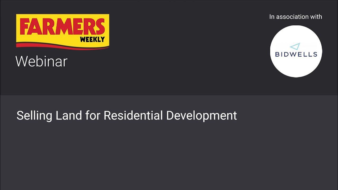 Webinar - Selling Land for Residential Development