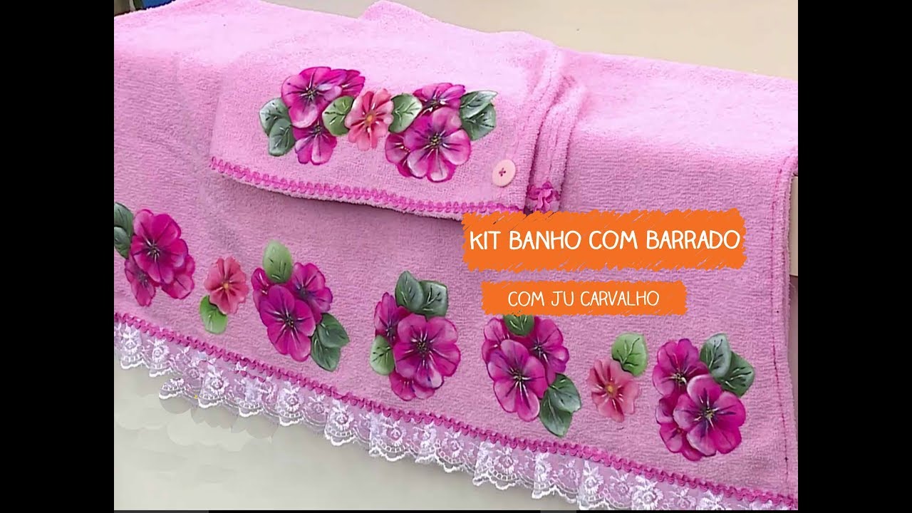 Kit Banho com Barrado com Ju Carvalho | Vitrine do Artesanato na TV - Rede Família