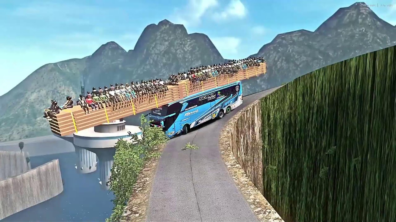 Bus Driving on the Highest Mountain Roads in the World - Euro Truck Simulator 2
