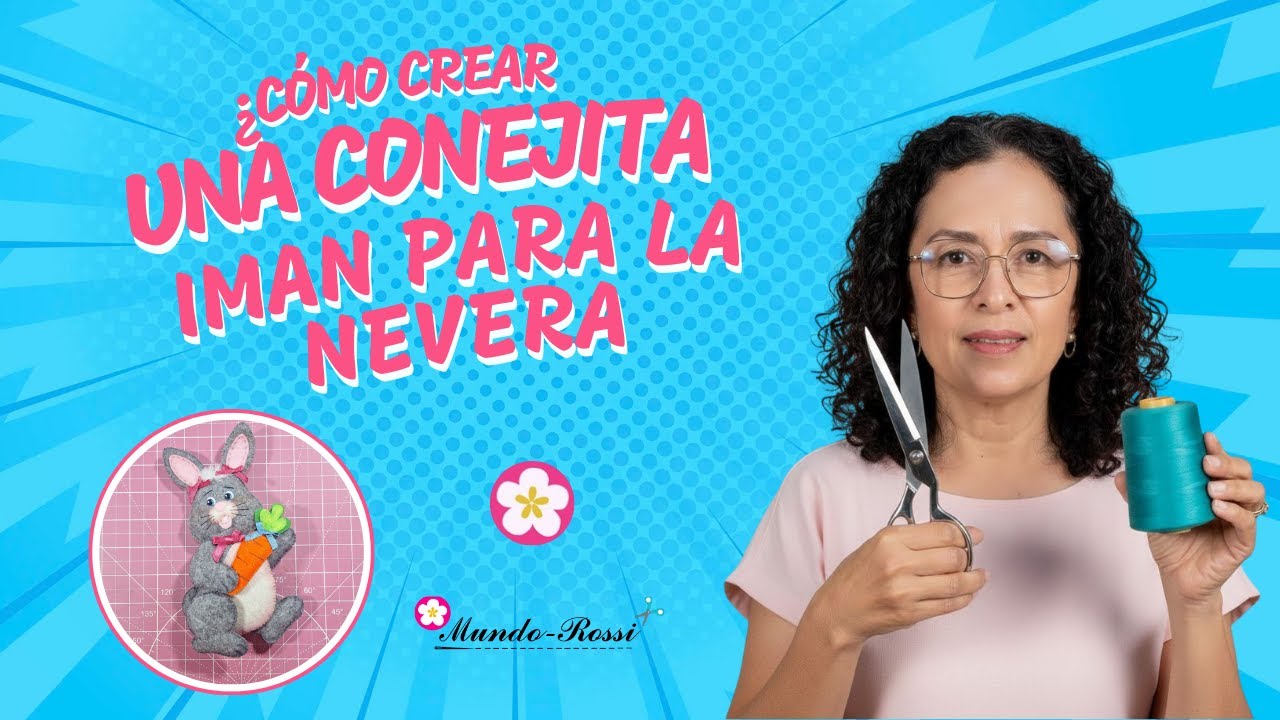 COMO CREAR UNA CONEJITA IMAN PARA LA NEVERA