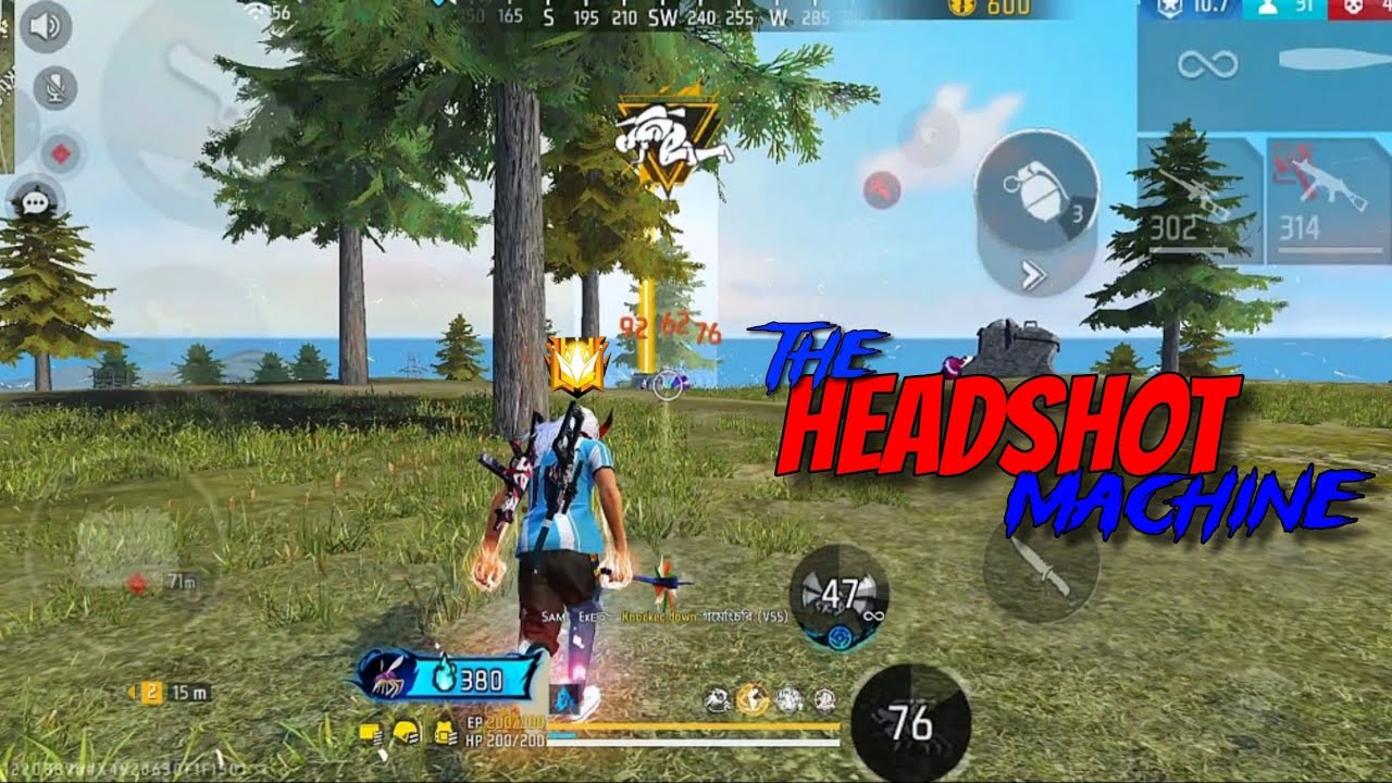 THE HEADSHOT MACHINE ⚡🦘| #freefire 