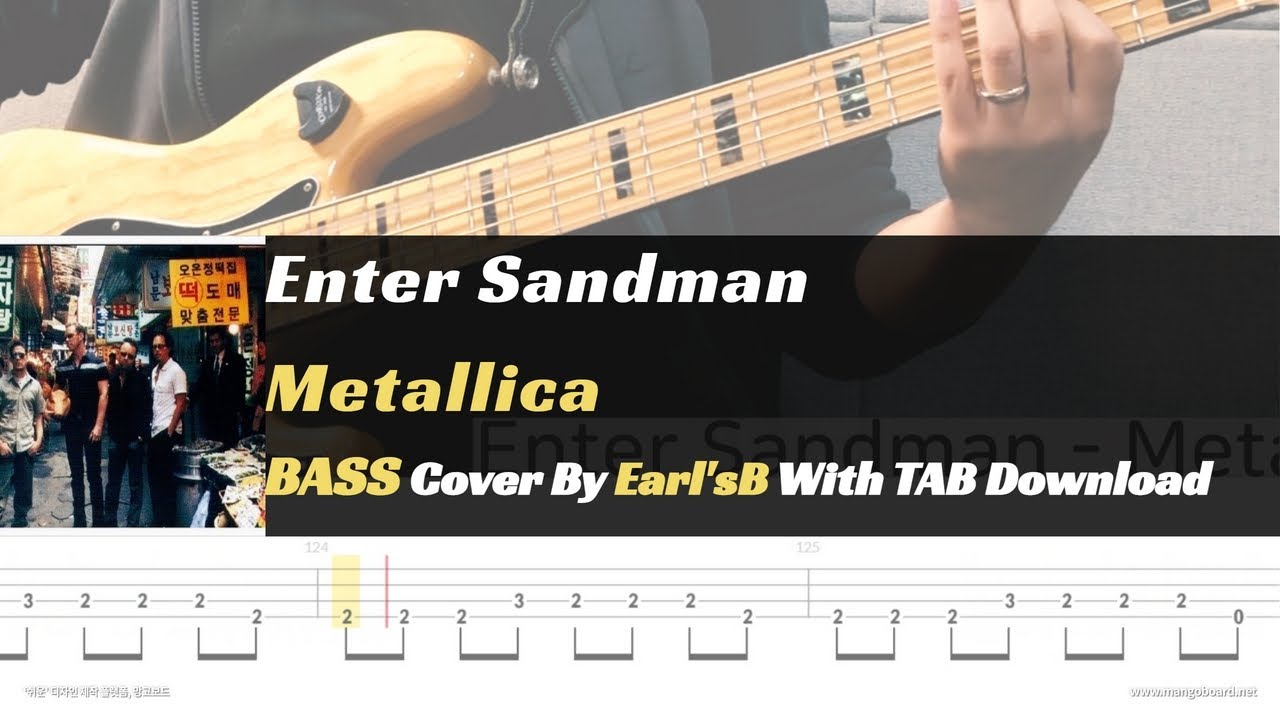 Metallica_Enter Sandman_Bass Cover Solution No.187 with TAB (메탈리카_엔터 샌드맨 베이스 커버 타브악보 포함)