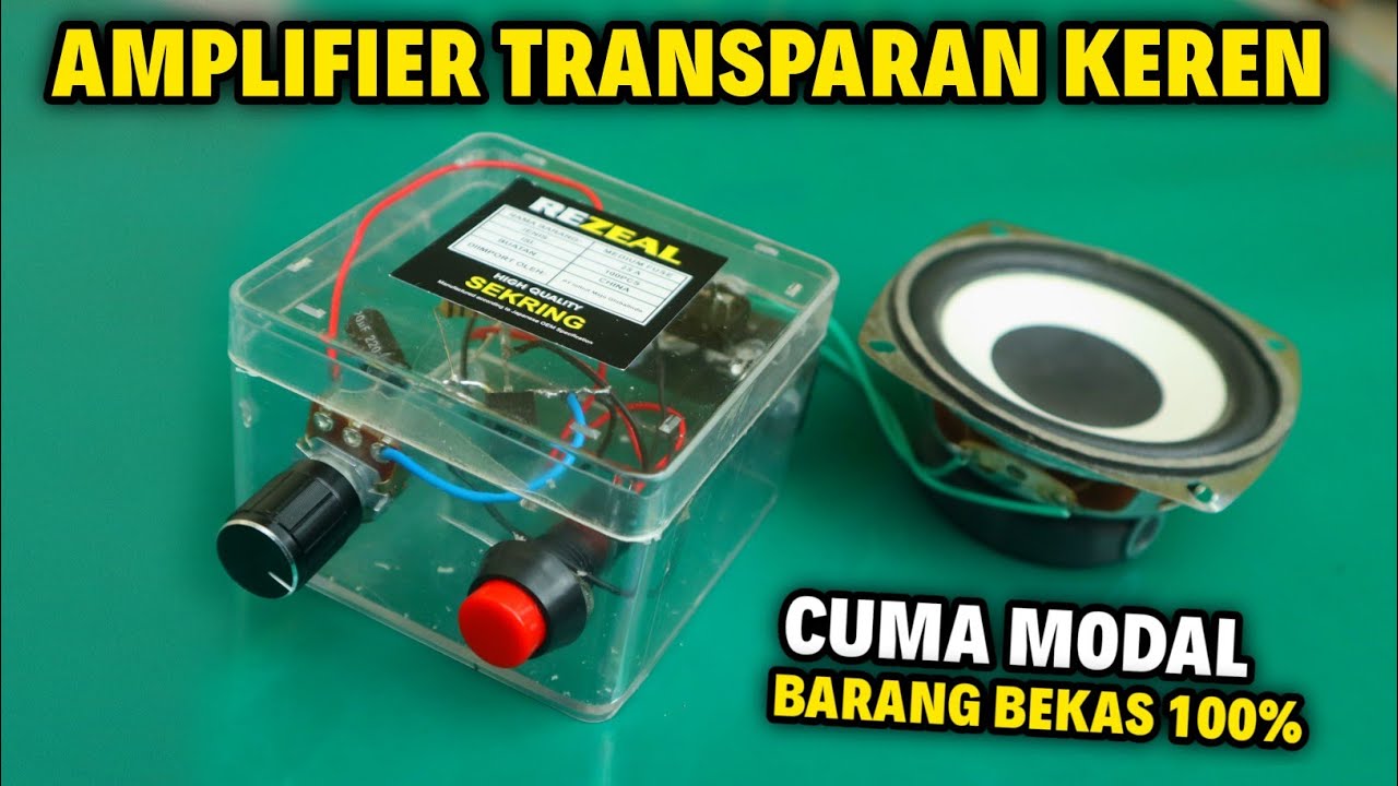 Pasti semua baru tau ! Amplifier super bass dari Raket nyamuk rusak