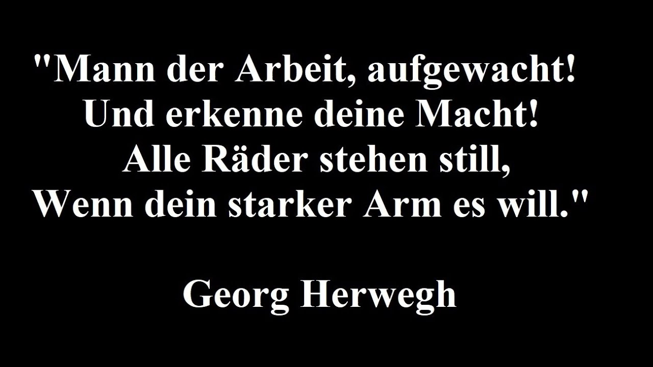 Bundeslied für den Allgemeinen Deutschen Arbeiterverein (Georg Herwegh, 1863) - Christoph Holzhöfer