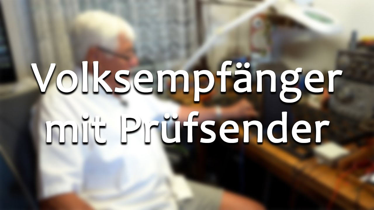 Betrieb eines Volksempfängers mit Mittelwellenprüfsender || Meister Jambo