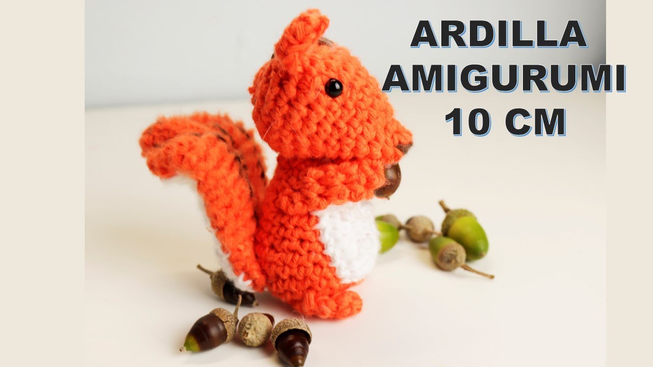 Ardilla amigurumi, paso a paso a crochet