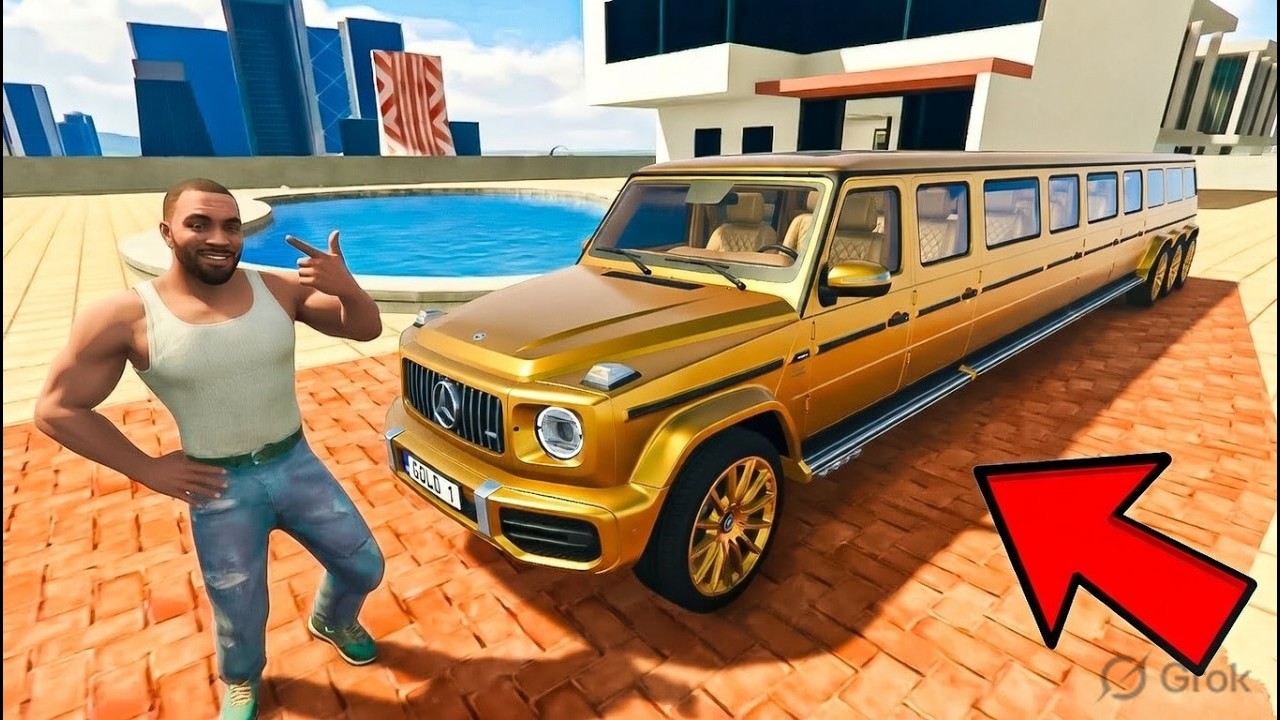 Franklin Making Longest G Wagon Car In Indian Bike Driving 3D