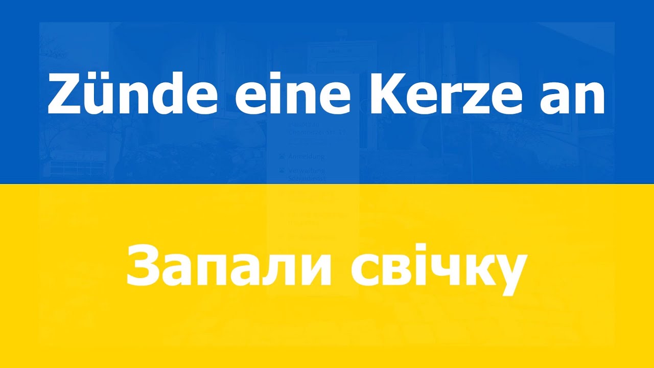 Zünde eine Kerze an für die Ukraine – wir geben die Hoffnung nicht auf!