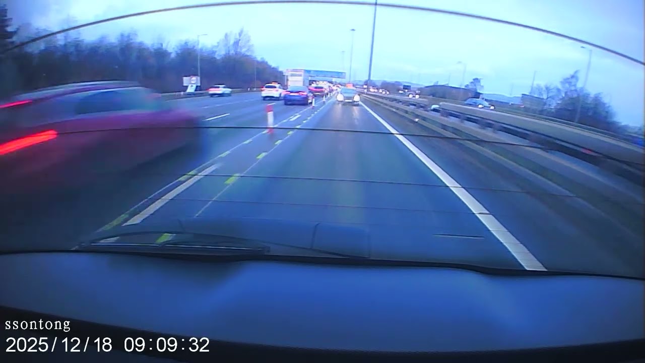 Testing back dash camera on car