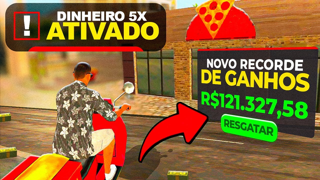 🤑 Quanto GANHA um ENTREGADOR no RIO RISE RP? (NOVO GTA RP MOBILE)