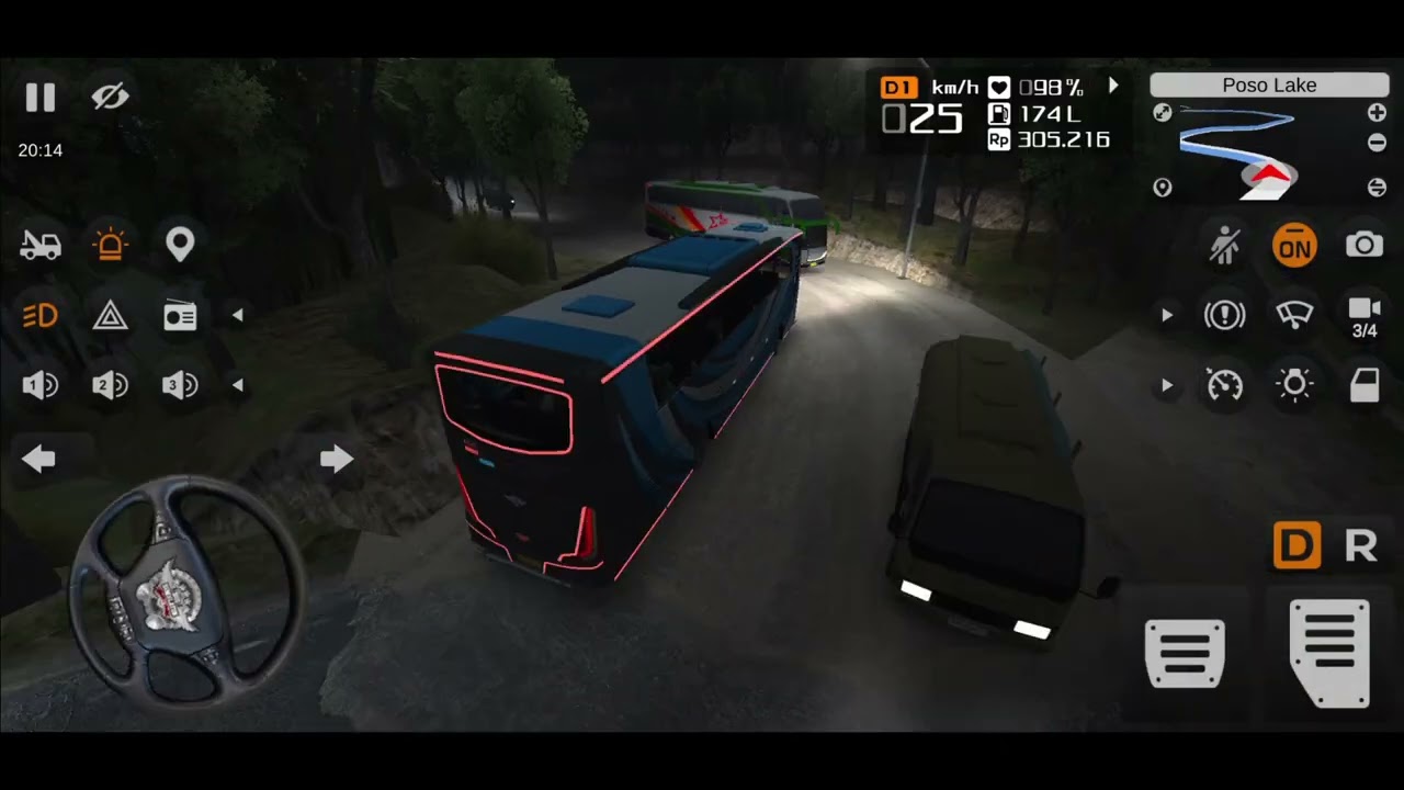 BUSSID Extreme Full Speed Drive! High Risk Crash on Dangerous Roads 🚍💥