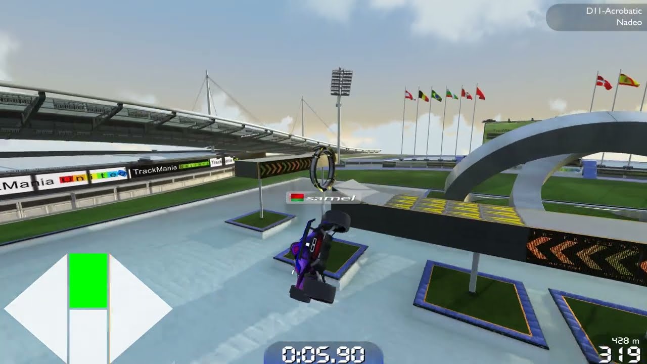[TAS] TrackMania D11-Acrobatic 9.13 (-0.01 TAS)(-0.09 WR)(Outdated)