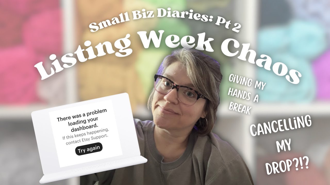 Small Biz Diaries Pt 2: Listing Week Chaos - BTS of Listing Plushies on Etsy