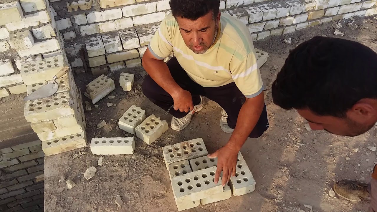 طريقة ربط الجدران بعضها البعض مع أفضل  (مشط)
