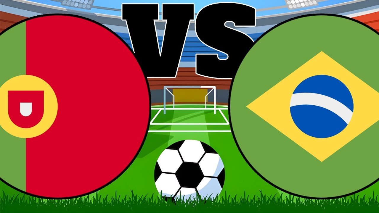 11 vs 11 Marble Football Soccer | Portugal vs Brazil