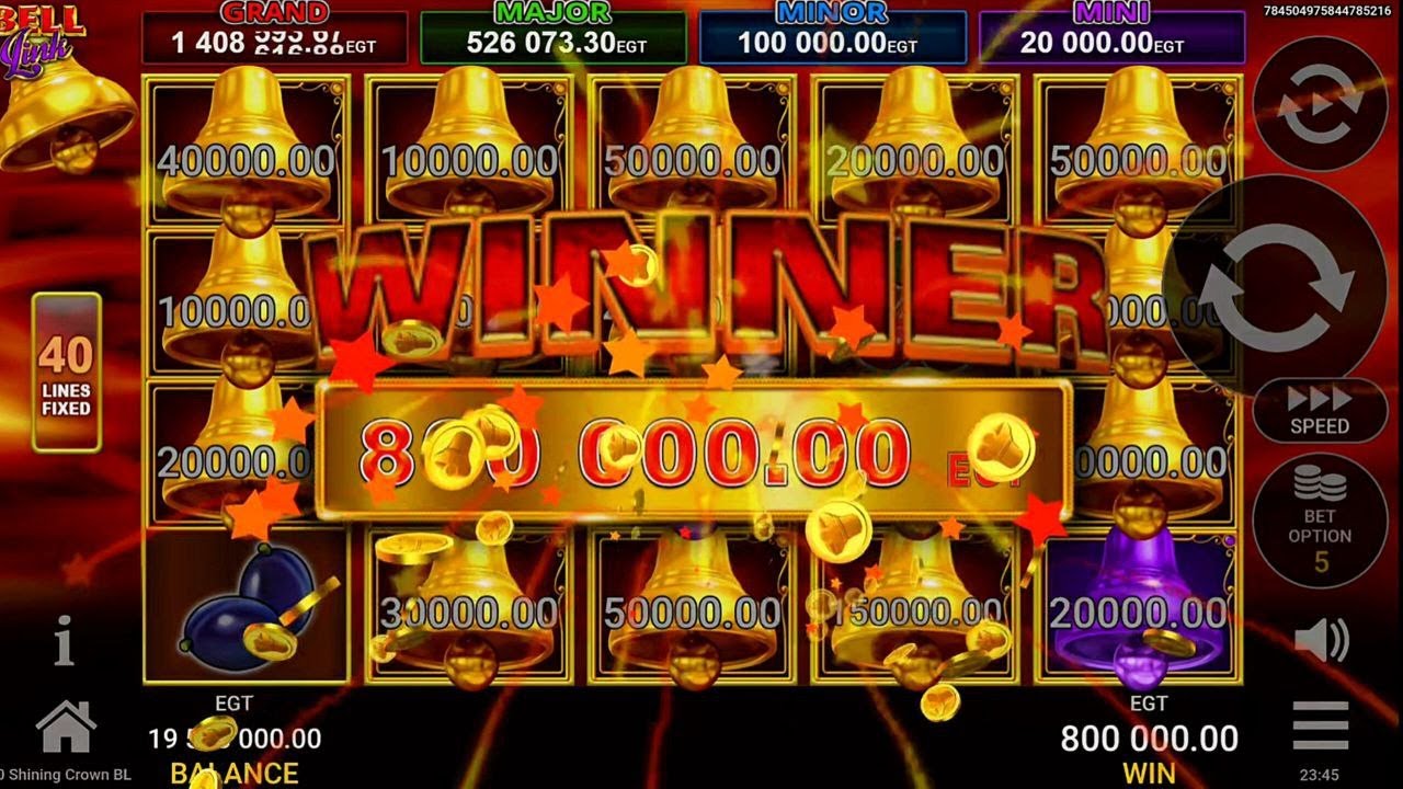 40 Shining Crown Bell Link - Big Wins - EGT Digital