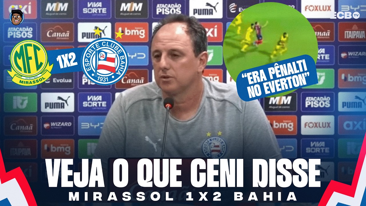😱🔥 AGORA: CENI DEU A REAL! VEJA O QUE ROG&Eacute;RIO CENI DISSE AP&Oacute;S TRIUNFA&Ccedil;O E VIRADA DO BAHIA EM SP!