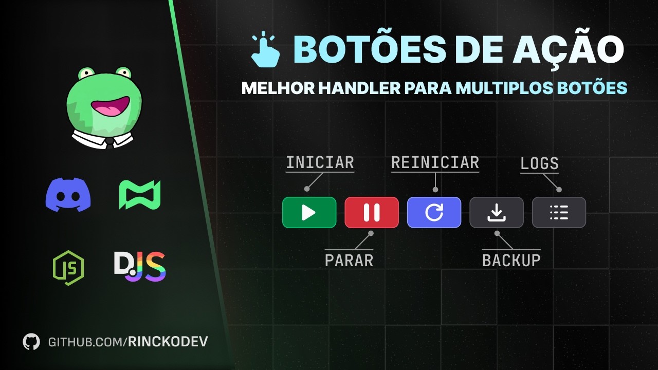Handler para responder diversos botões de forma fácil - discord.js v14 - Discloud Manager V2 💚