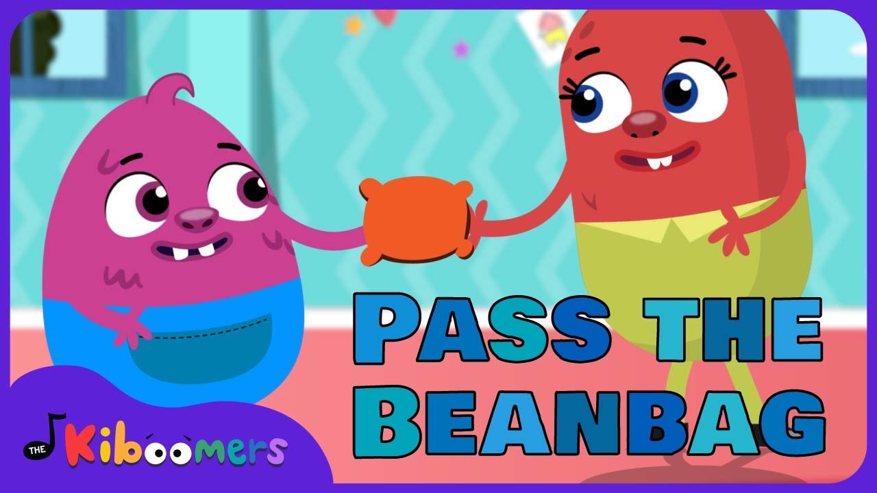 Pass the Bean Bag Songs for Preschoolers - The Kiboomers Freeze Dance Game
