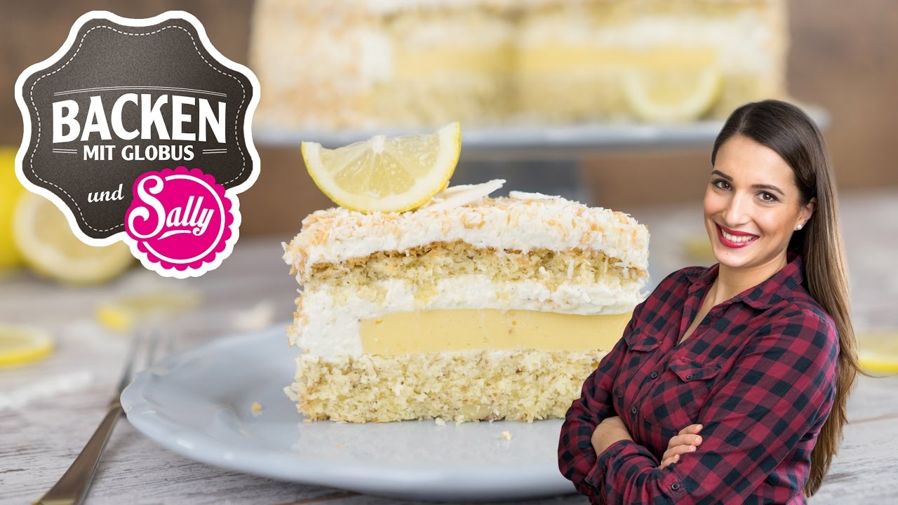 Glutenfreie Zitronen-Kokostorte | Backen mit Globus & Sallys Welt #21