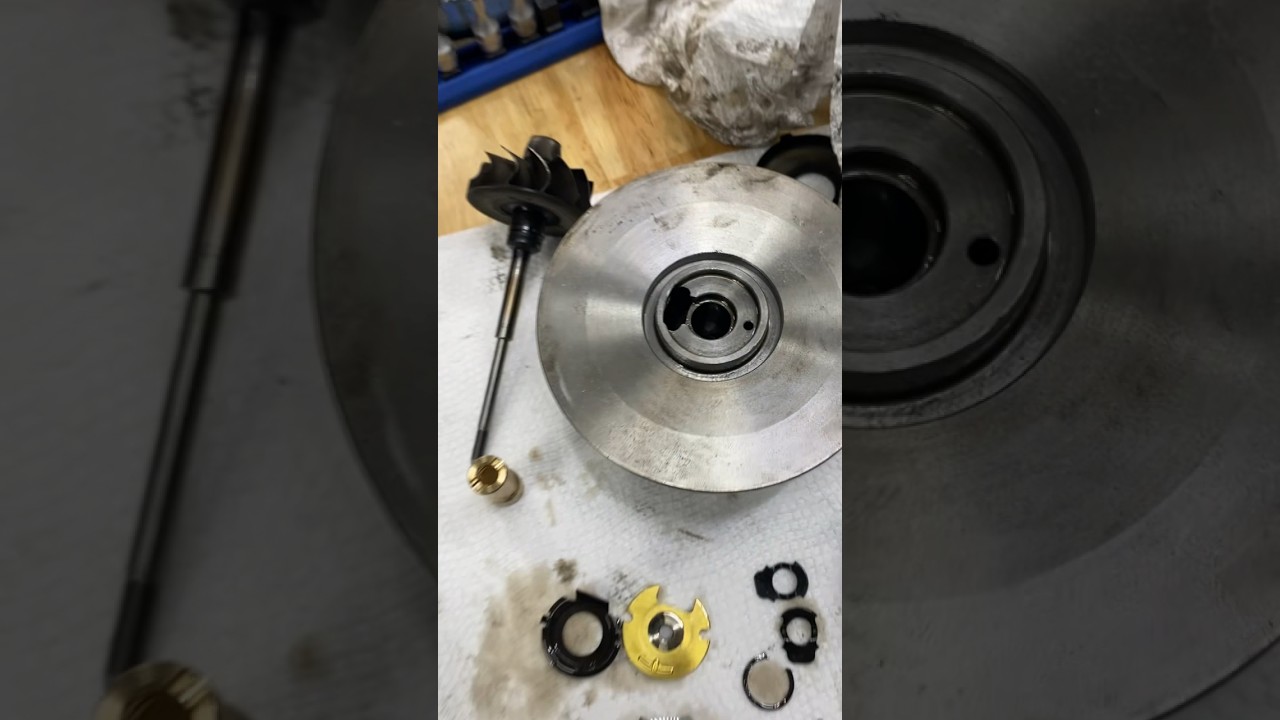 Rebuilding The Same Junk Turbo For The Third Time #race #fabrication #vw #tools (He hasn&rsquo;t learned)