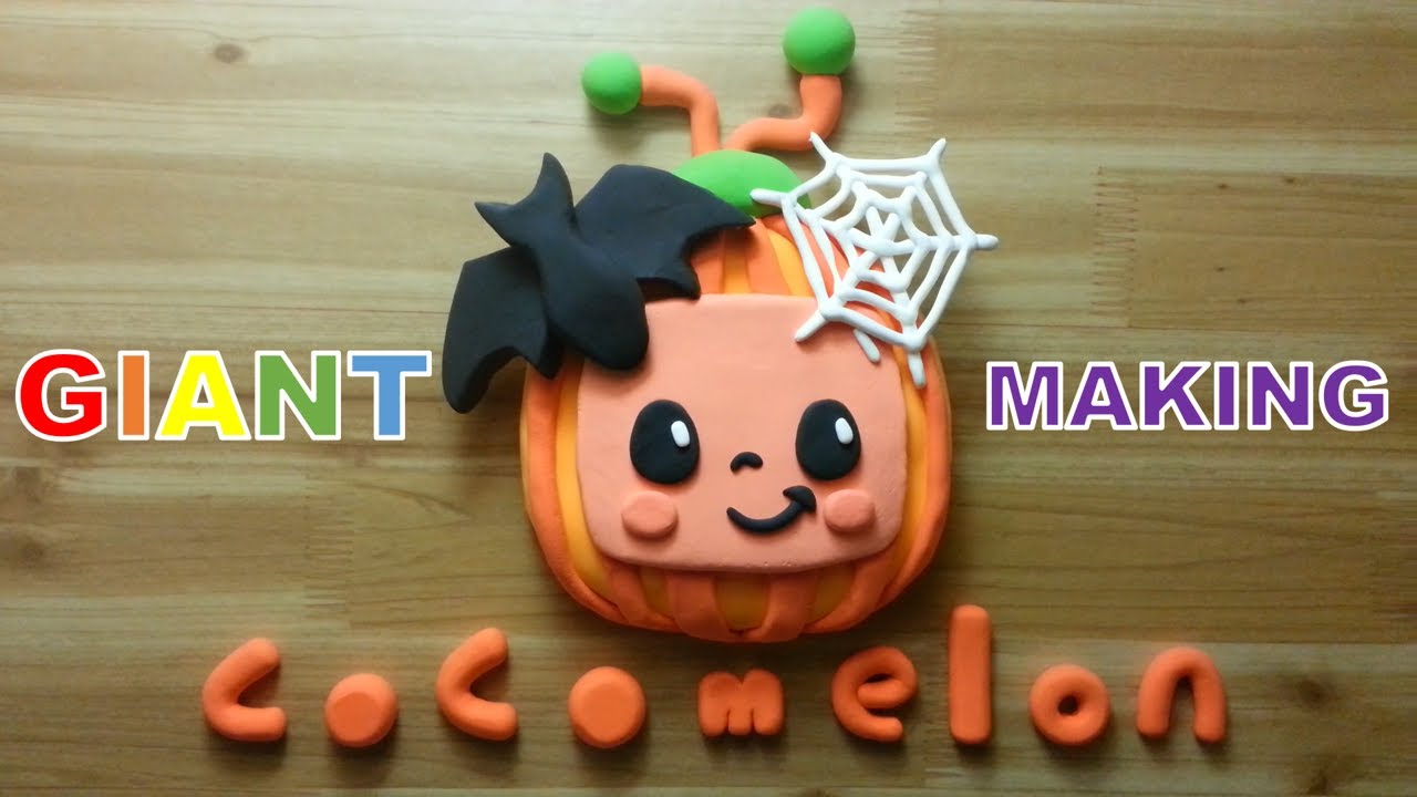 GIANT halloween cocomelon clay cracking making 거대 코코멜론 할로윈 클레이로 만들기