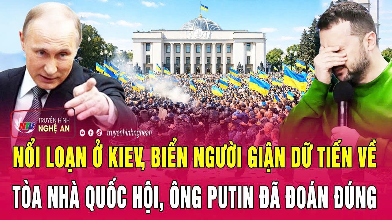 Toàn cảnh 11/2: Nổi loạn ở Kiev, biển người giận dữ tiến về tòa nhà Quốc hội, ông Putin đã đoán đúng