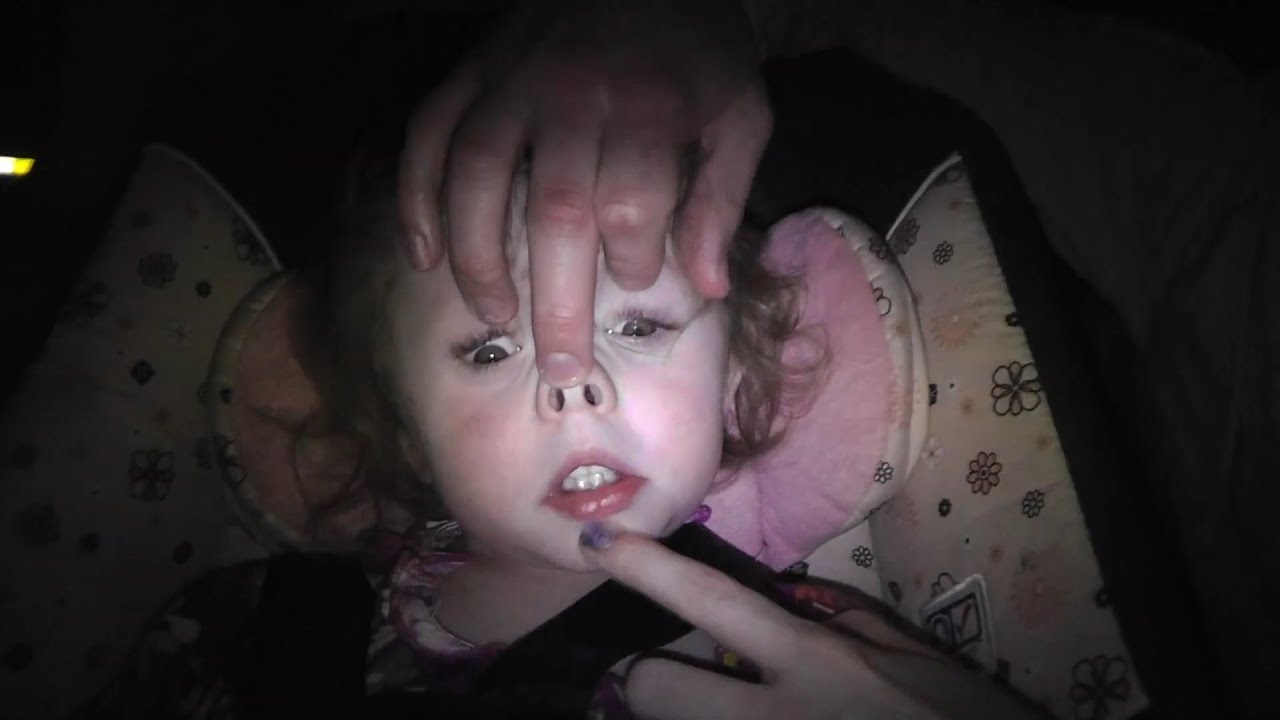 Baby is hard to wake up Funny!