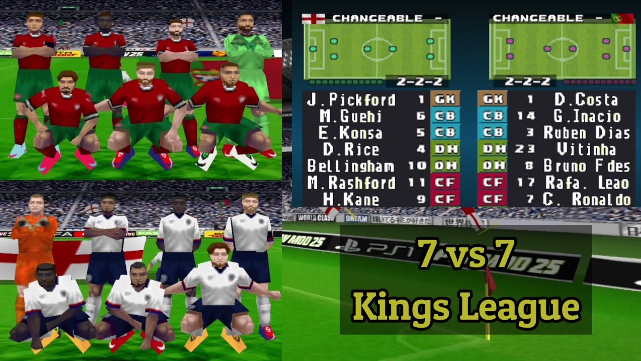 7 vs 7 - England vs Portugal - Kings League | Winning Eleven