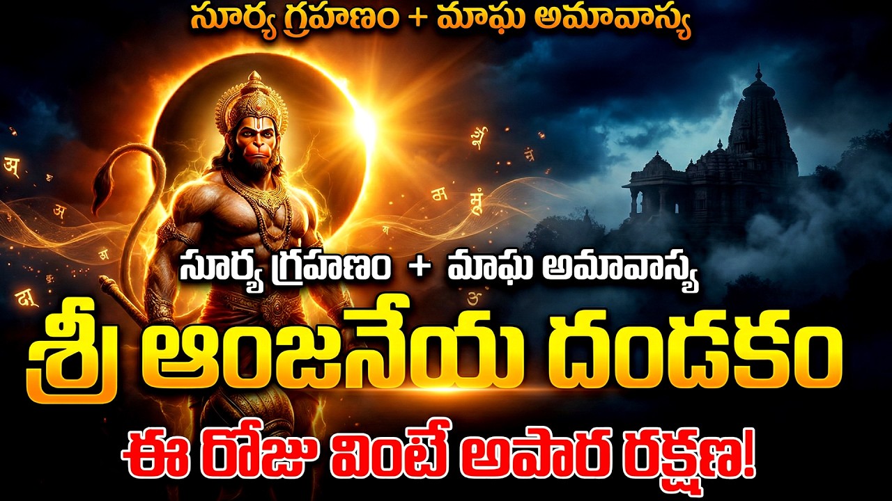 శ్రీ ఆంజనేయ దండకం | Sri Hanuman Dandakam | Anjaneya Dandakam Magha Amavasya Special