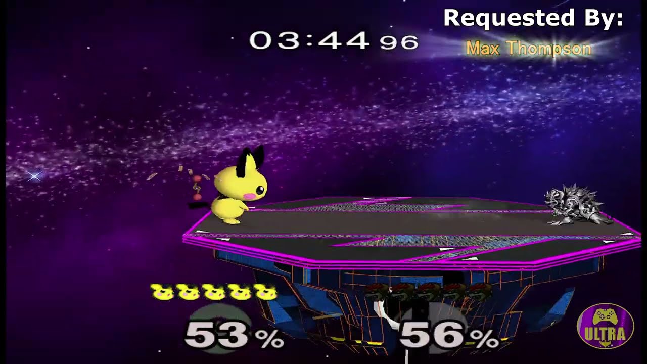 #36 Lv5 Giant Pichu vs Lv9 Tiny Metal Giga Bowser