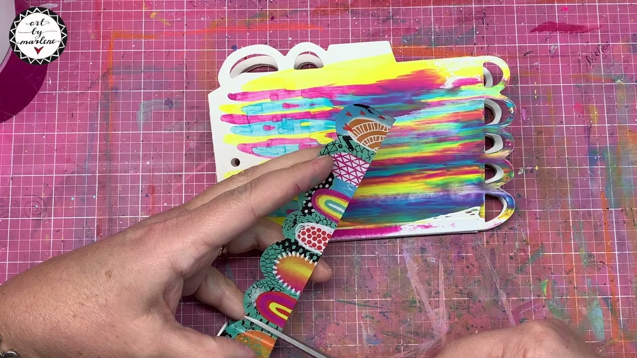Die cut tag book by Art by Marlene