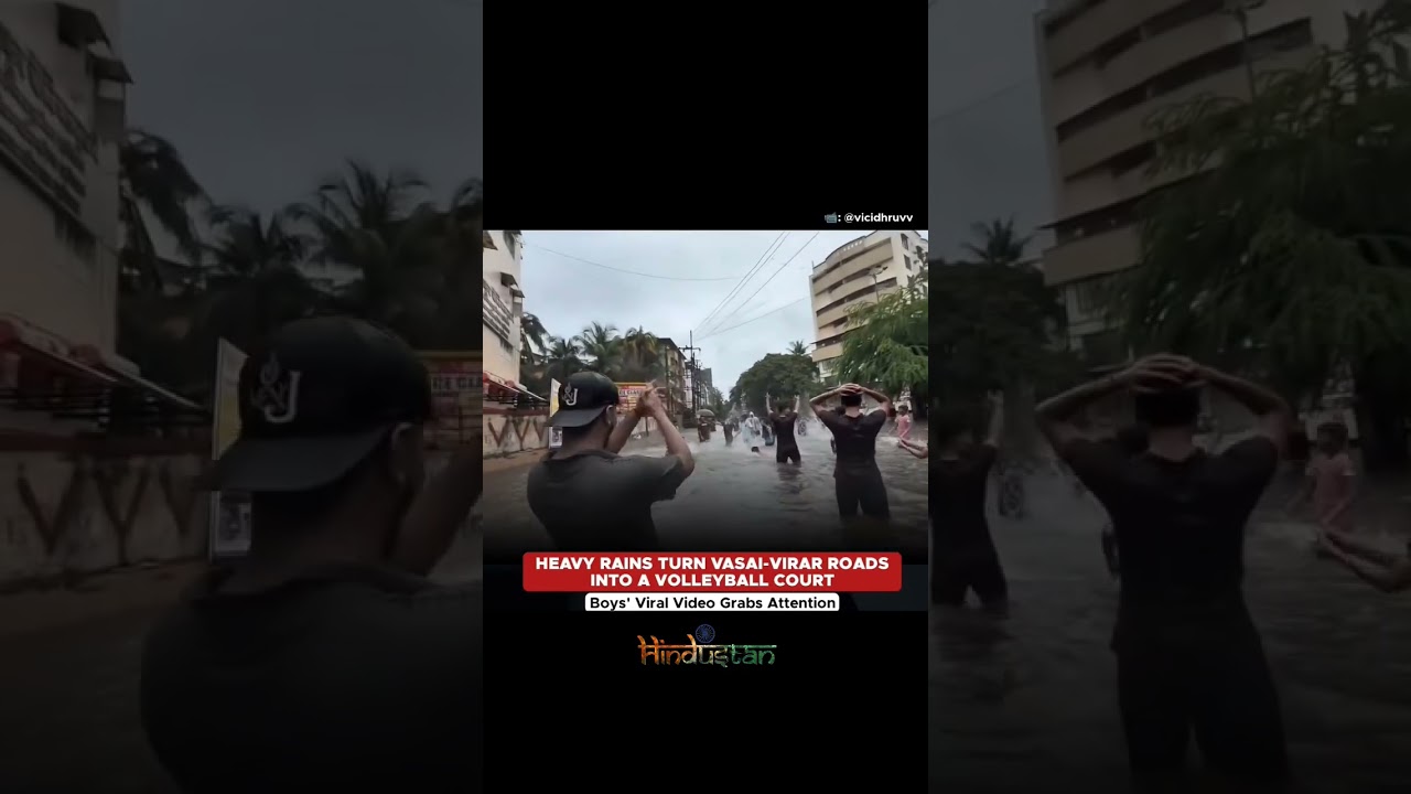 Heavy rainfall in Maharashtra's Vasai-Virar led to #indians #india #bharat #news #hindus #hindustan