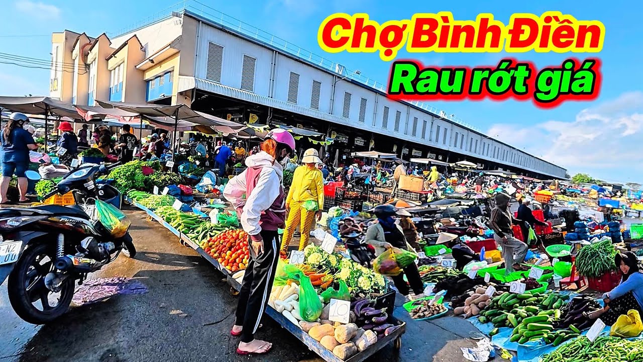 Rau rớt giá dữ quá ở chợ Bình Điền đầu mối lớn nhất Sài Gòn Ế chưa từng thấy