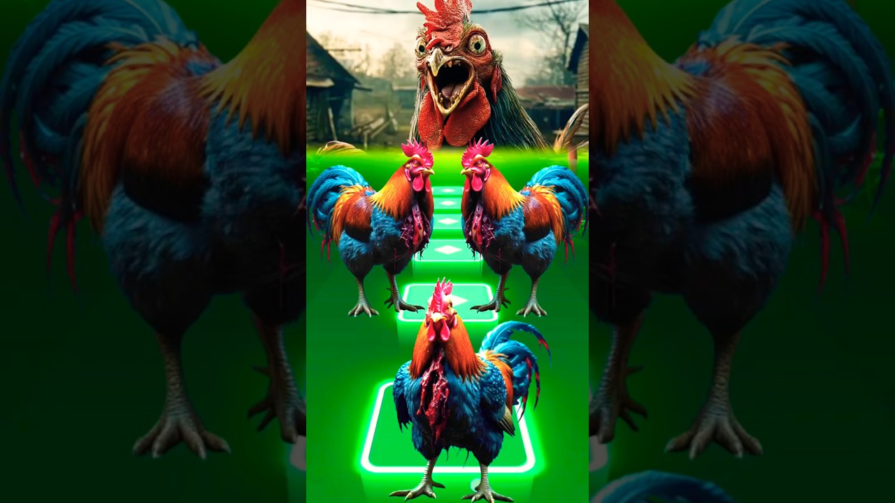 Zombie Rooster🐓| Tiles Hop Animals Dance 