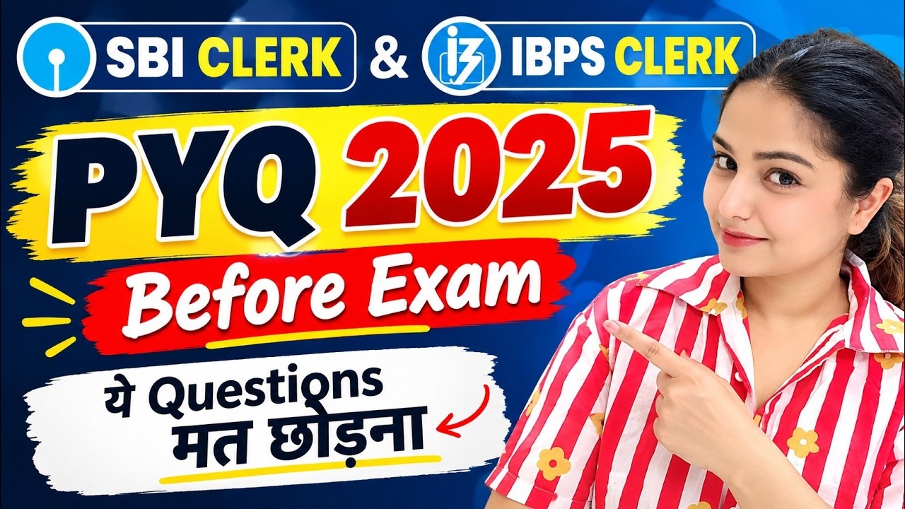 SBI CLERK & IBPS CLERK QUANT IMPORTANT  PYQS Live Gaming For Quant