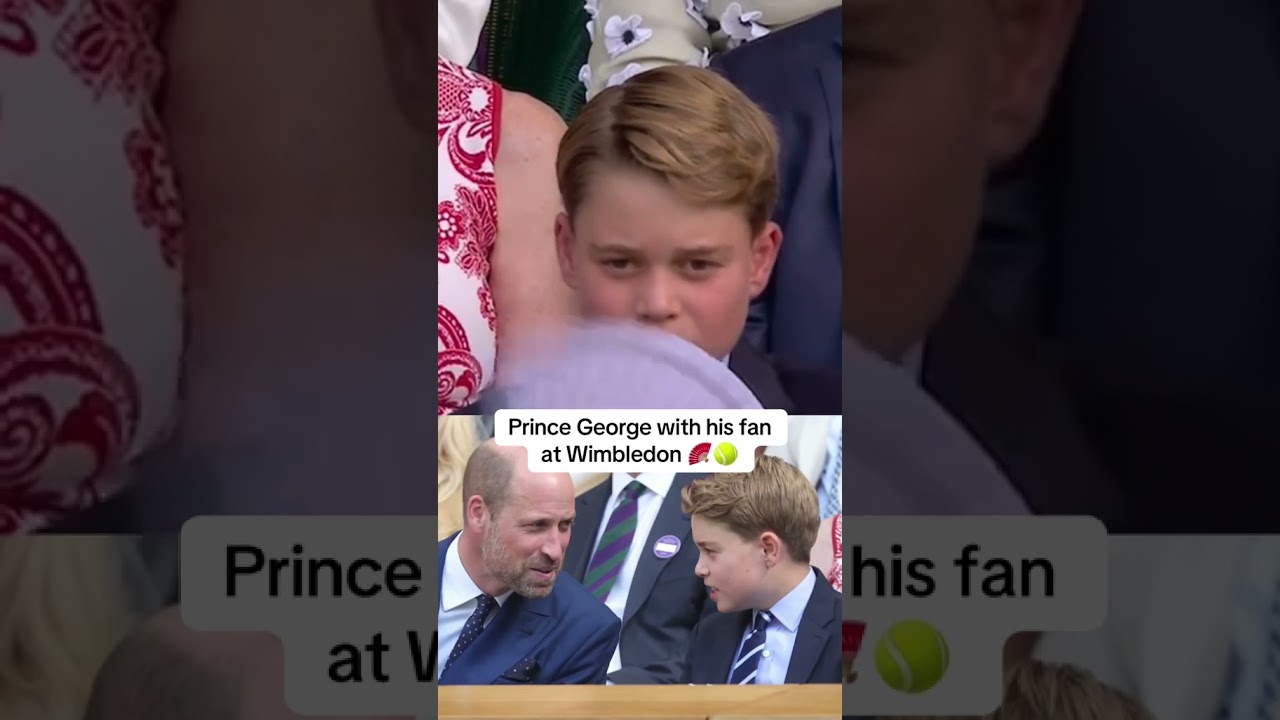 Prince William and Prince George at Wimbledon ☀️