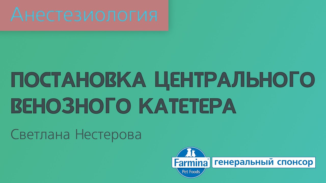Постановка центрального венозного катетера