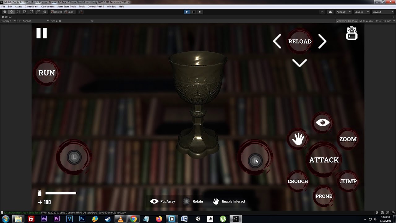 Mobile Controls for Horror FPS Kit | Demo