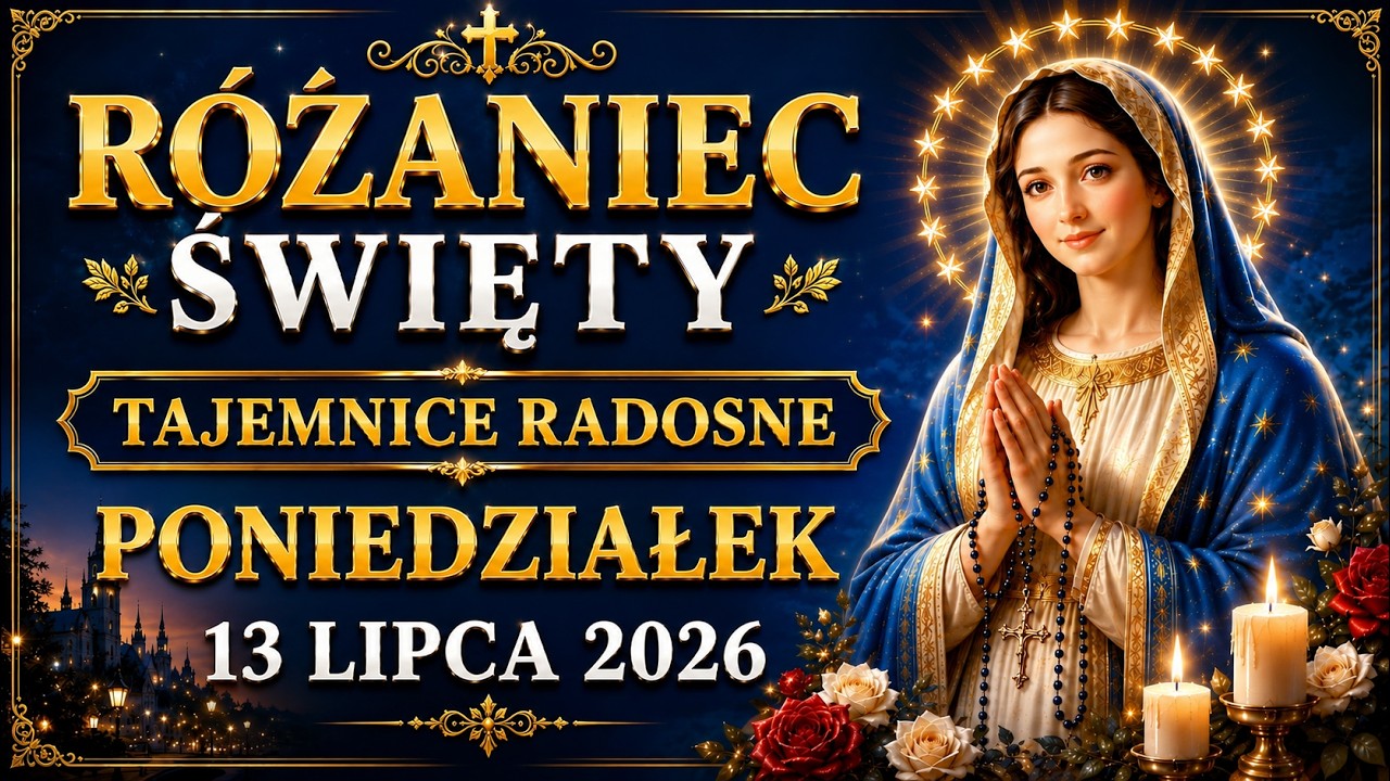 R&oacute;żaniec Święty na Dziś &ndash; Poniedziałek, 13 Lipca 2026 | Rozpocznij Tydzień z Maryją