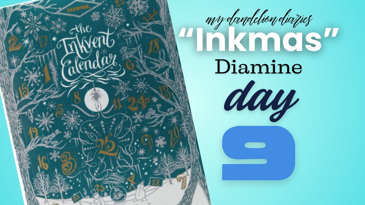 Diamine Teal Inkvent: Day 9  | #inkmas2025