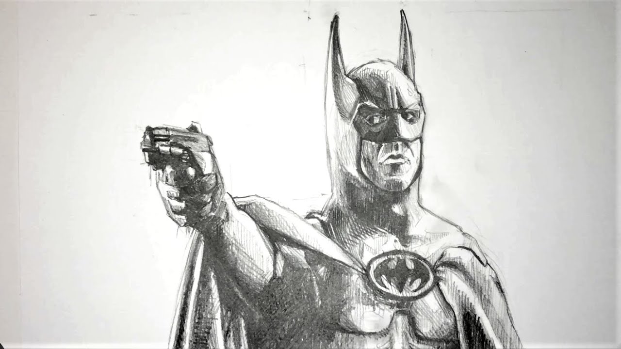 Michael Keaton's Batman - Speed Drawing | Pencil Drawing Timelapse 2022