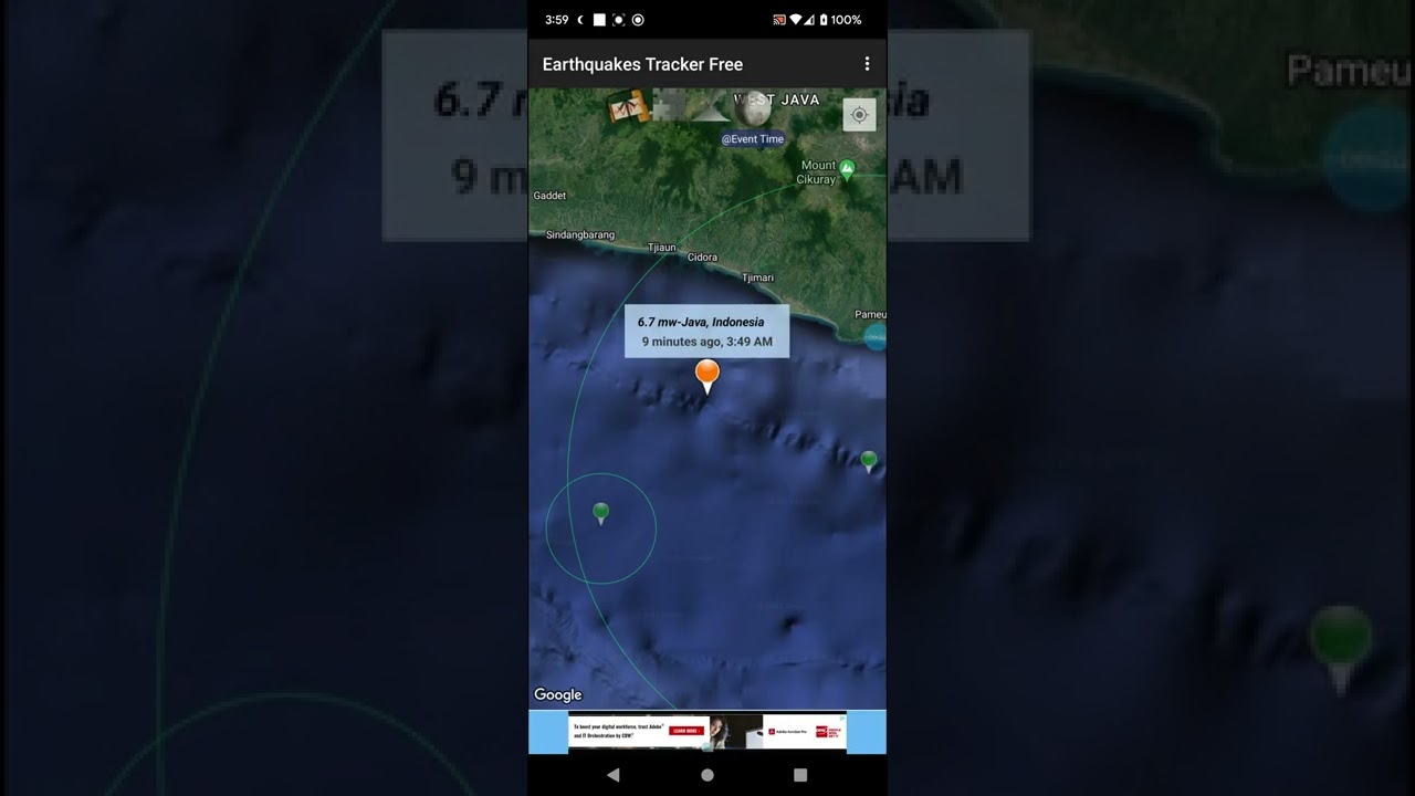 6.7 Earthquake Cidora, Indonesia 12-3-22