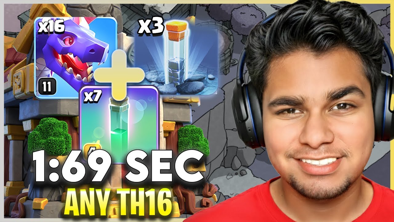 NEVER FAIL Any TH16 Attack! | Mass Dragon with Totem with Revive Spell Army! | TownHall 16 Attacks