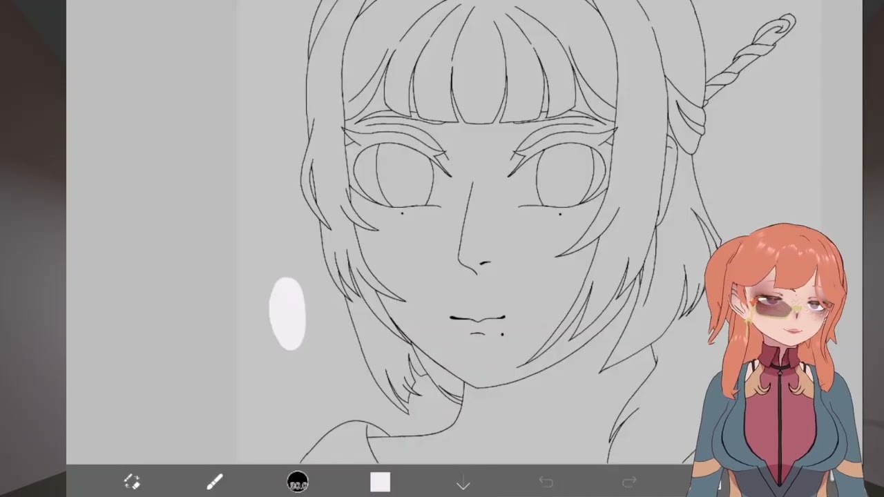 Changsheng from genshin impact as a human  Art speed paint