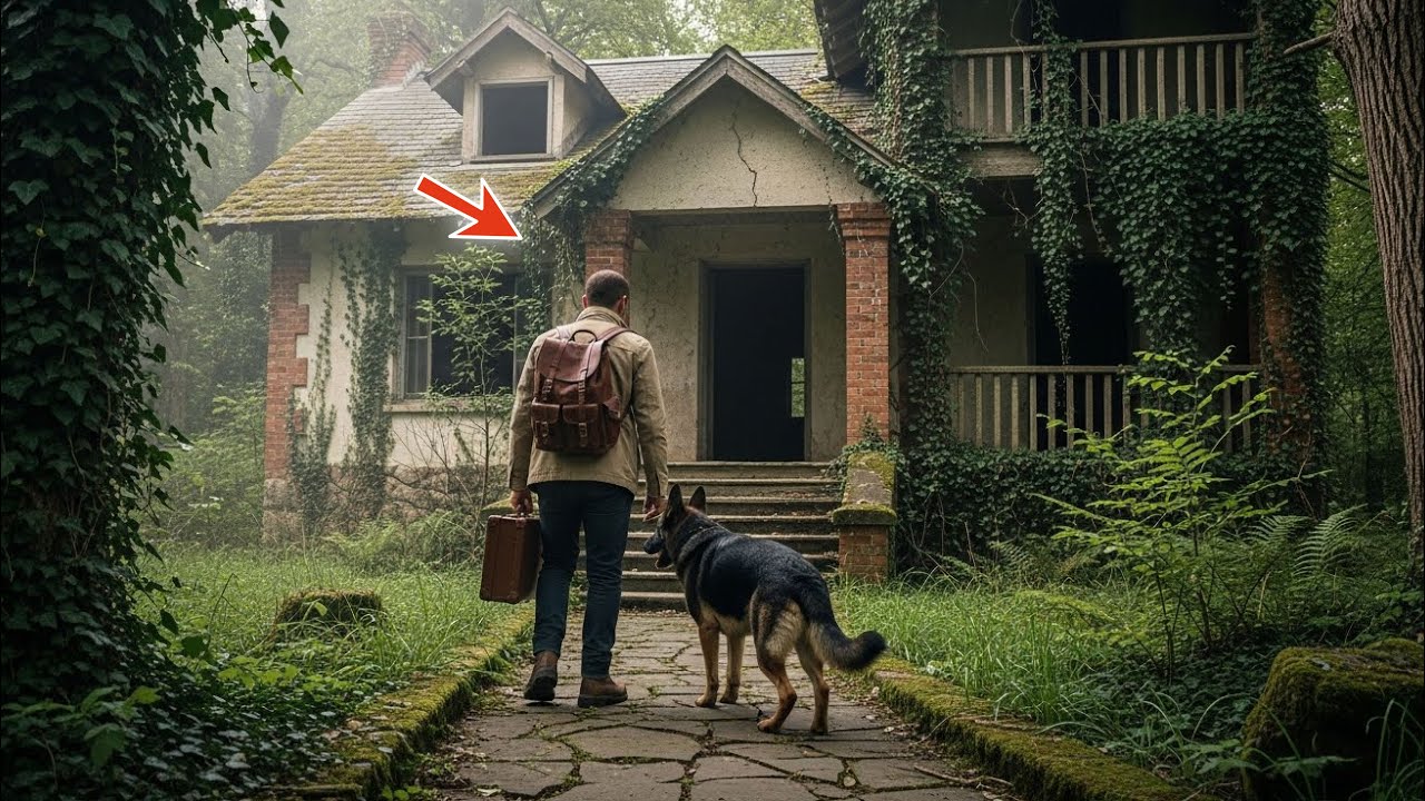 Genius veteran & his dog turn parents' abandoned house into a beautiful home